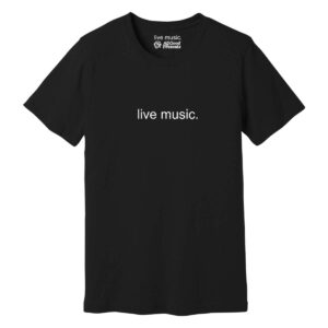 'live music.' Classic Logo Tee - Black