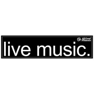 'live music.' Rectangular Sticker