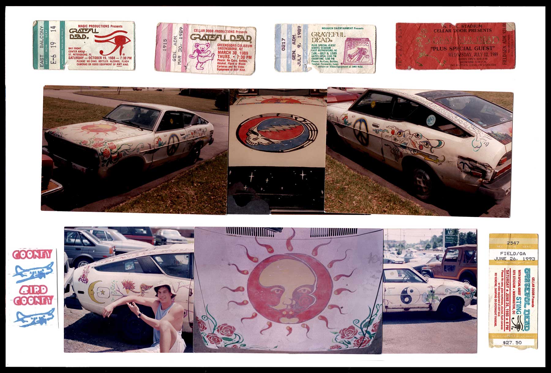 Tim Walther and his '78 Datsun B210 GX Tour Machine - 1992